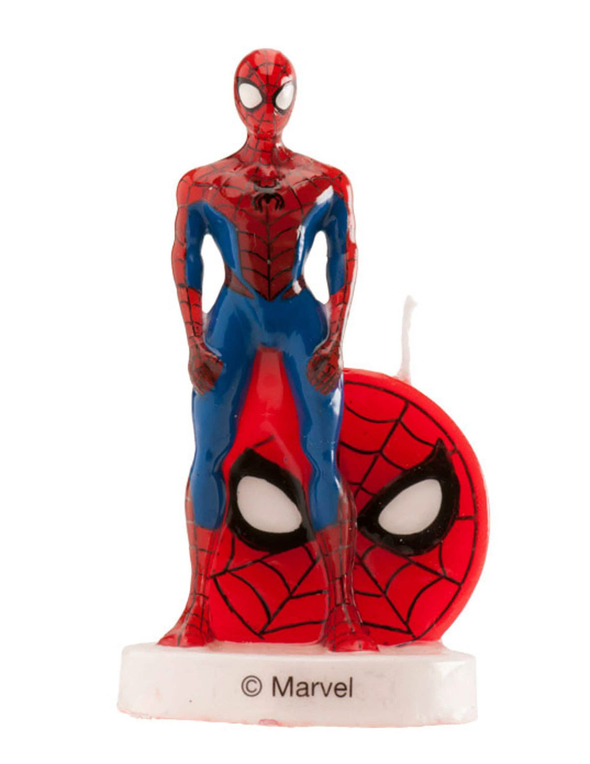 Spiderman-synttäri kynttilä lapsille 3D punainen ja sininen