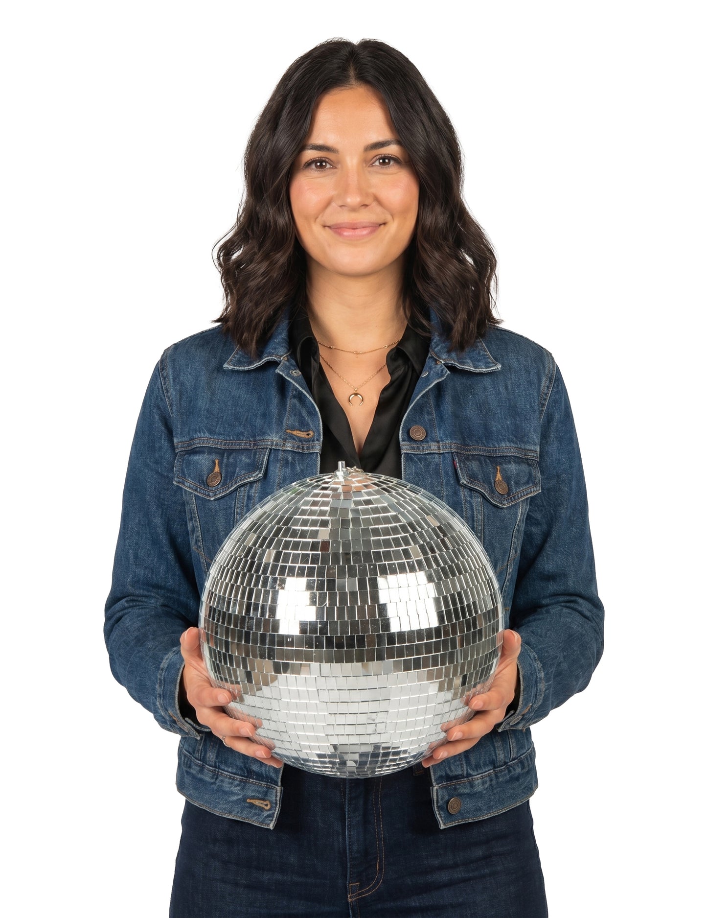 Boule à facettes argent - L 30 cm
