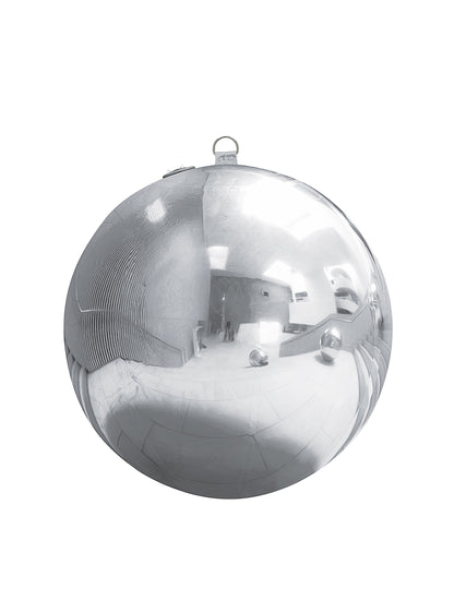 Ballon géant boule miroir argentée 60 cm
