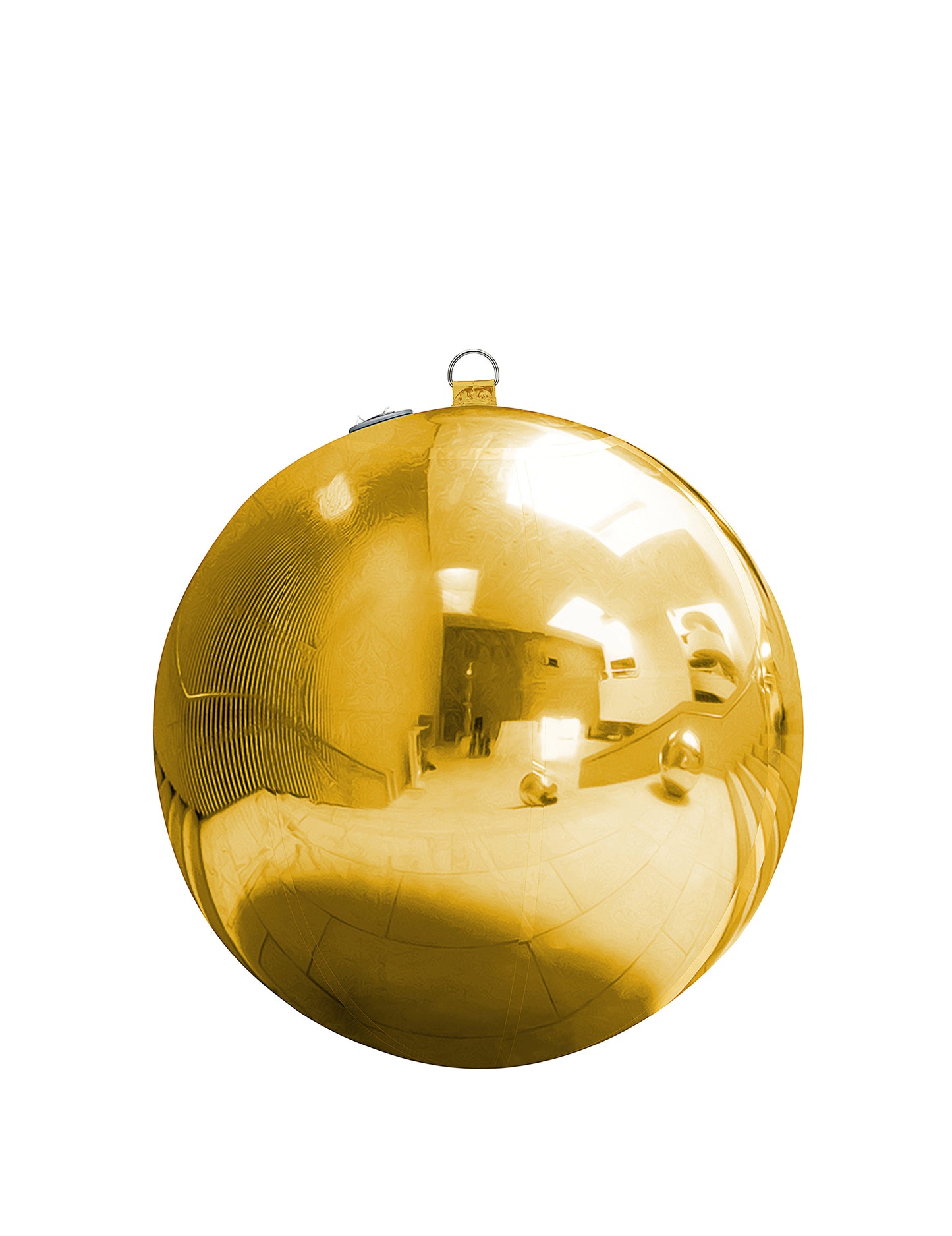 Ballon géant boule miroir dorée 60 cm