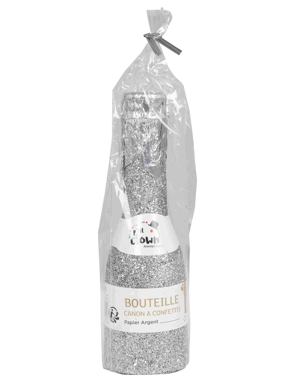 Emballage individuel de la bouteille canon à confettis pour fête