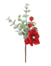 Elegance-koristeoksa samettia punainen, vihreä ja kulta 18,5 cm