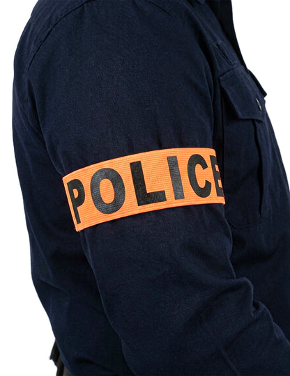 Aikuisten säädettävä poliisin käsivarsinauha