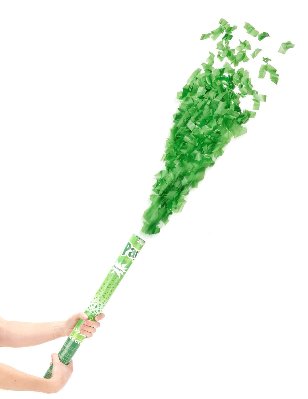 Canon à confettis pour fête vert