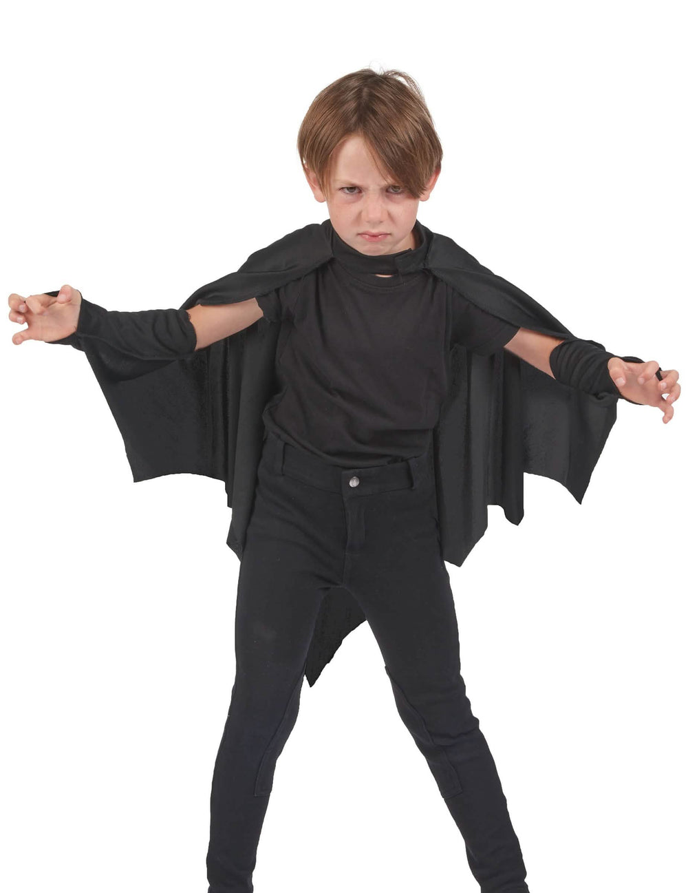 Lasten vampyyri-lepakko -viitan etunäkymä