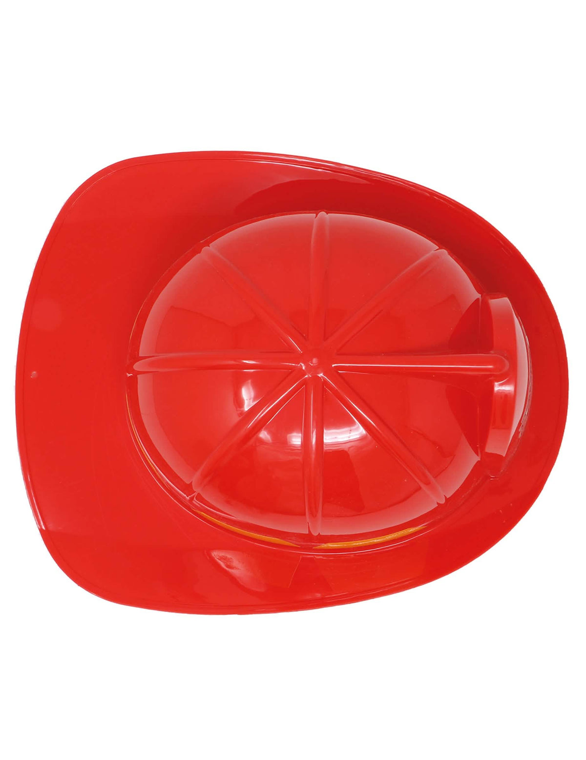 Vue de dessus du casque de pompier pour adulte