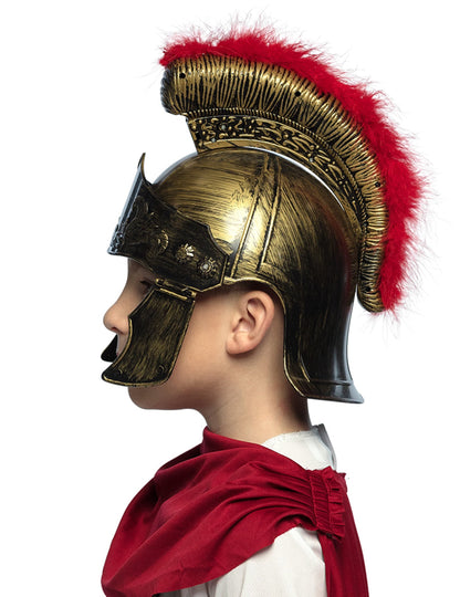 Vue de profil du casque soldat Romain pour enfant