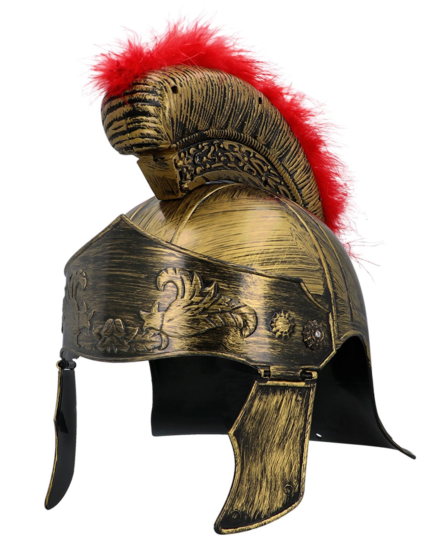 Vue de trois-quarts face du casque soldat Romain pour enfant