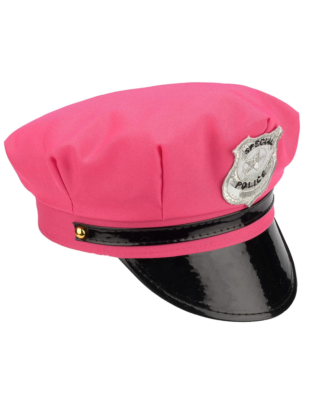 Poliisin naisen lippalakki sivulta
