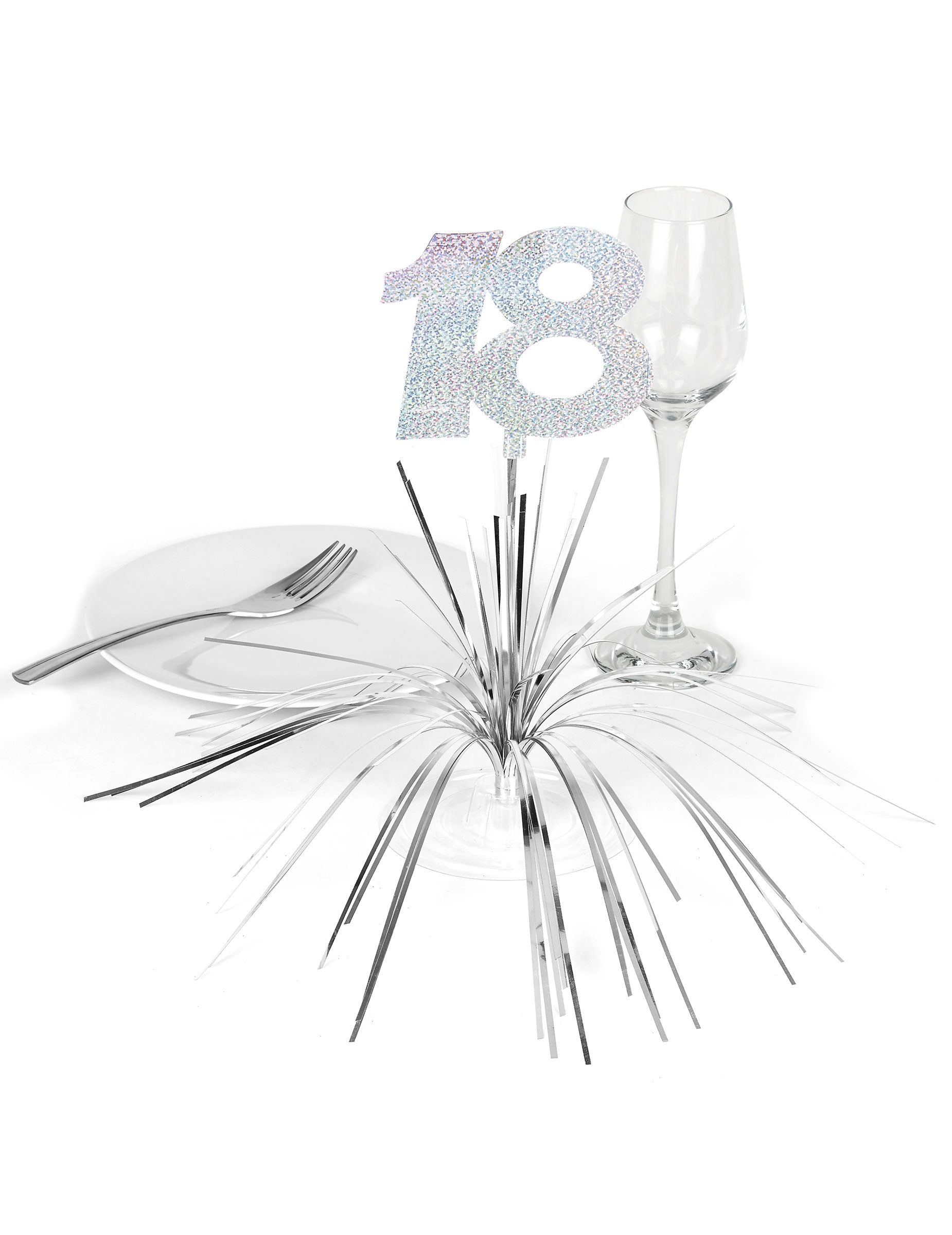 Mise en situation sur une table du centre de table 18 ans