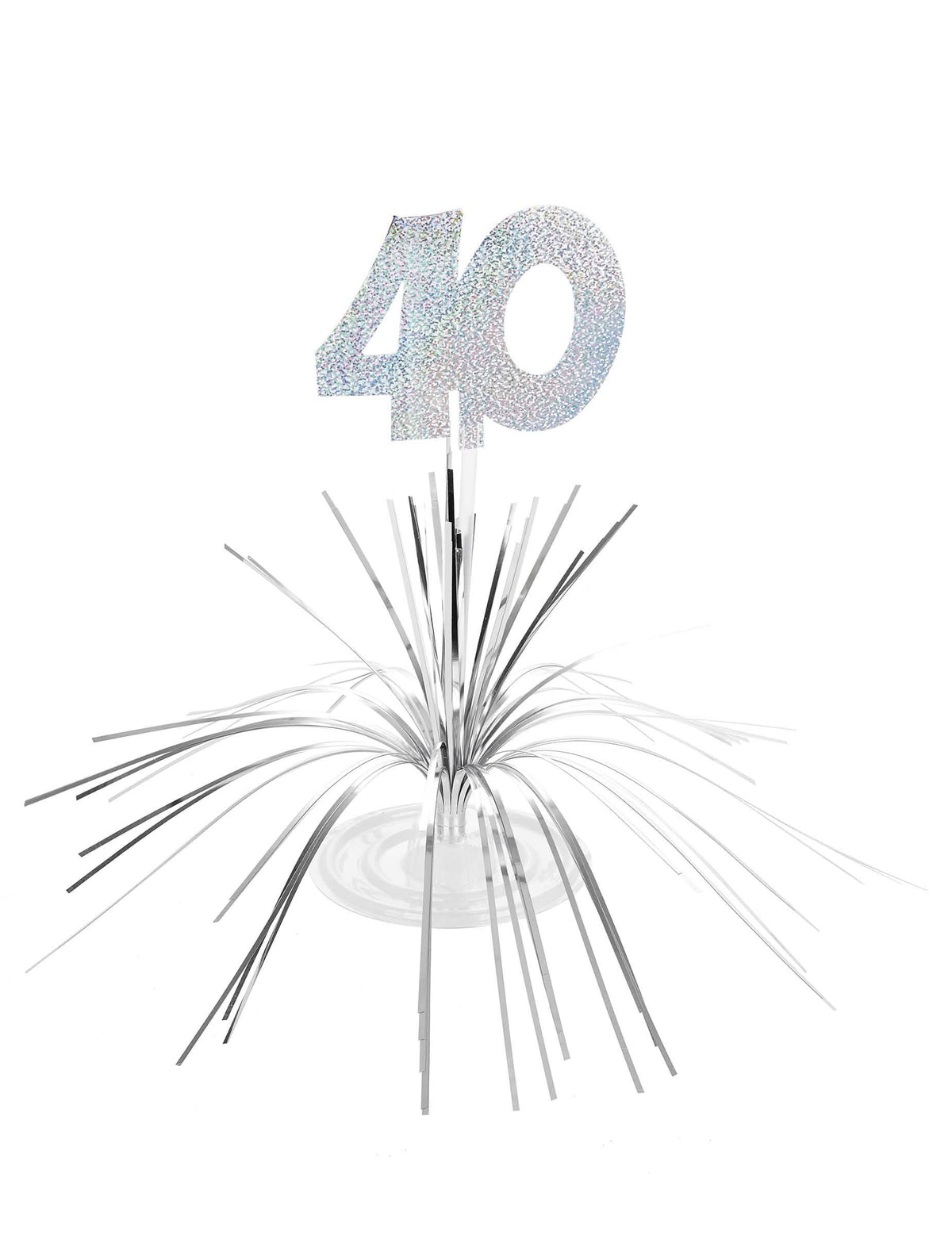 Keskikoriste 40 vuotta synttärit hopea kimalteleva