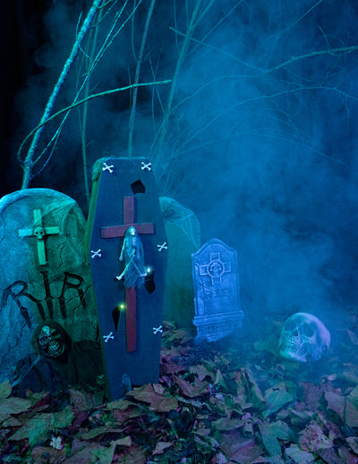 Ruumisarkku ristillä 71 cm halloween