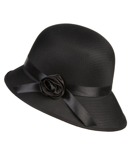 Vue de profil du chapeau charleston années 20 pour femme