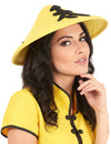 Japanilaistyylinen hattu, keltainen