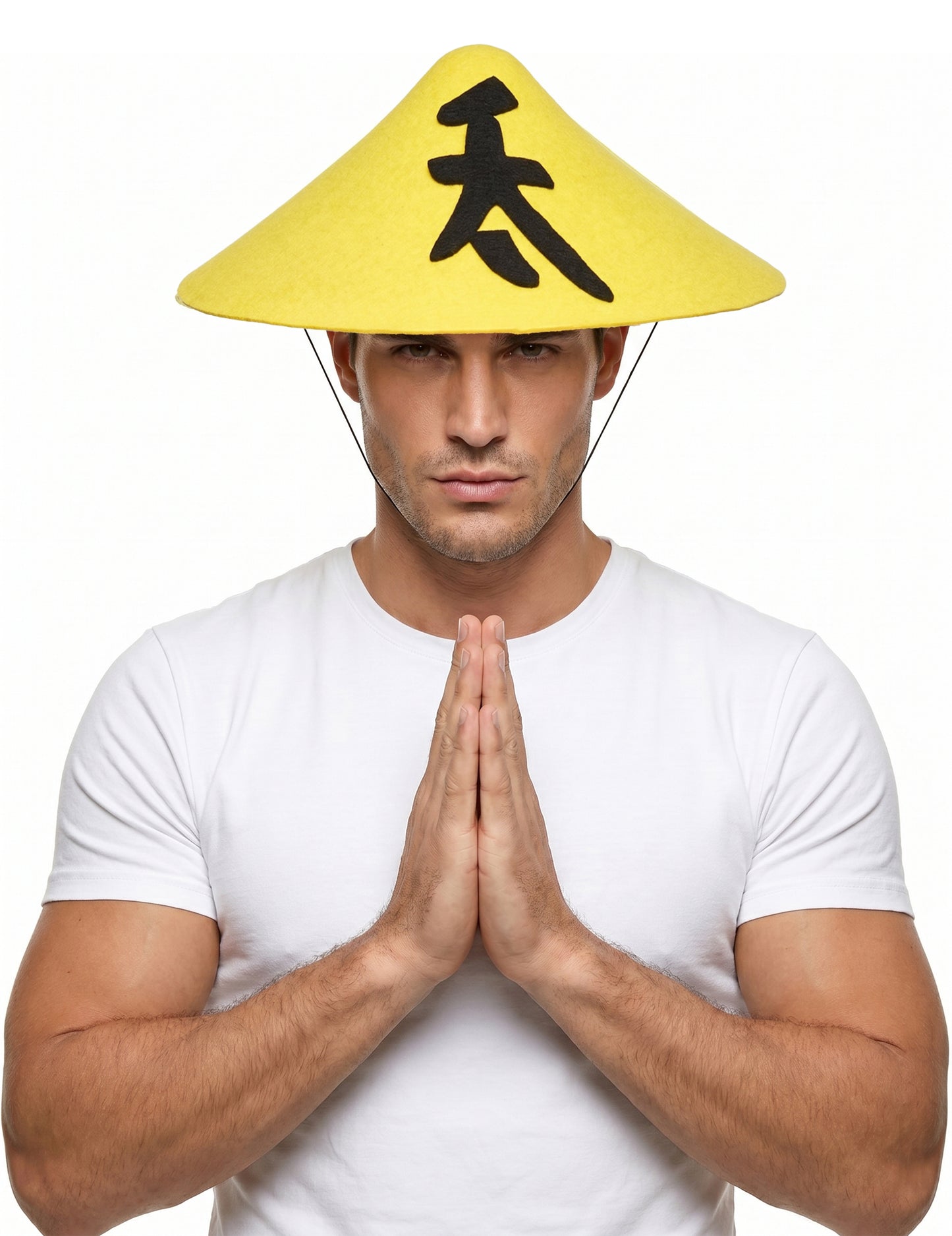 Japanilaistyylinen hattu, keltainen