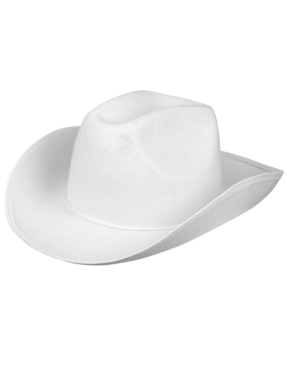 Vue de trois-quarts du chapeau de cowboy pour adulte