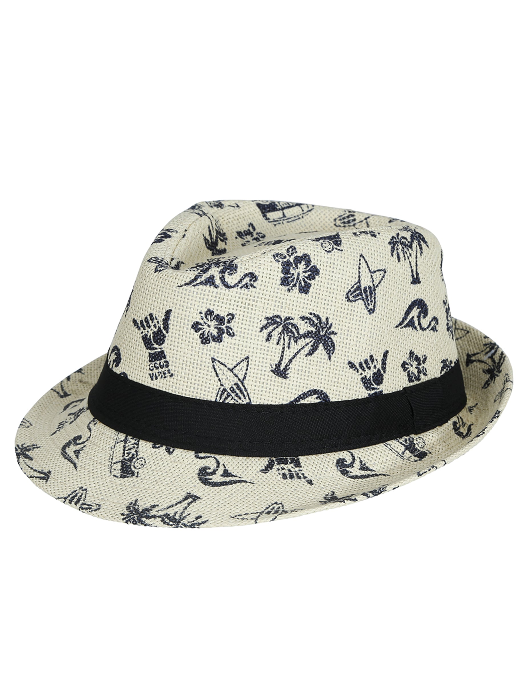 Vue de profil du chapeau d'été motif surf pour enfant