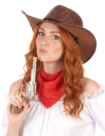 Ruskea Cowboyhattu aikuisille
