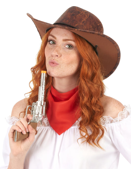 Ruskea Cowboyhattu aikuisille