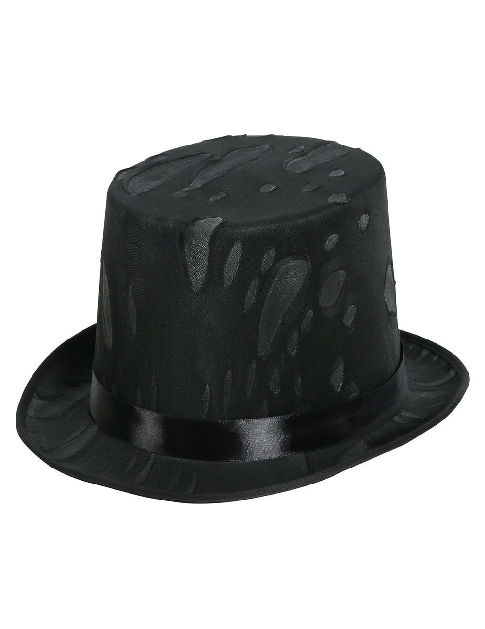 Vue de profil du chapeau haut de forme toile d'araignée