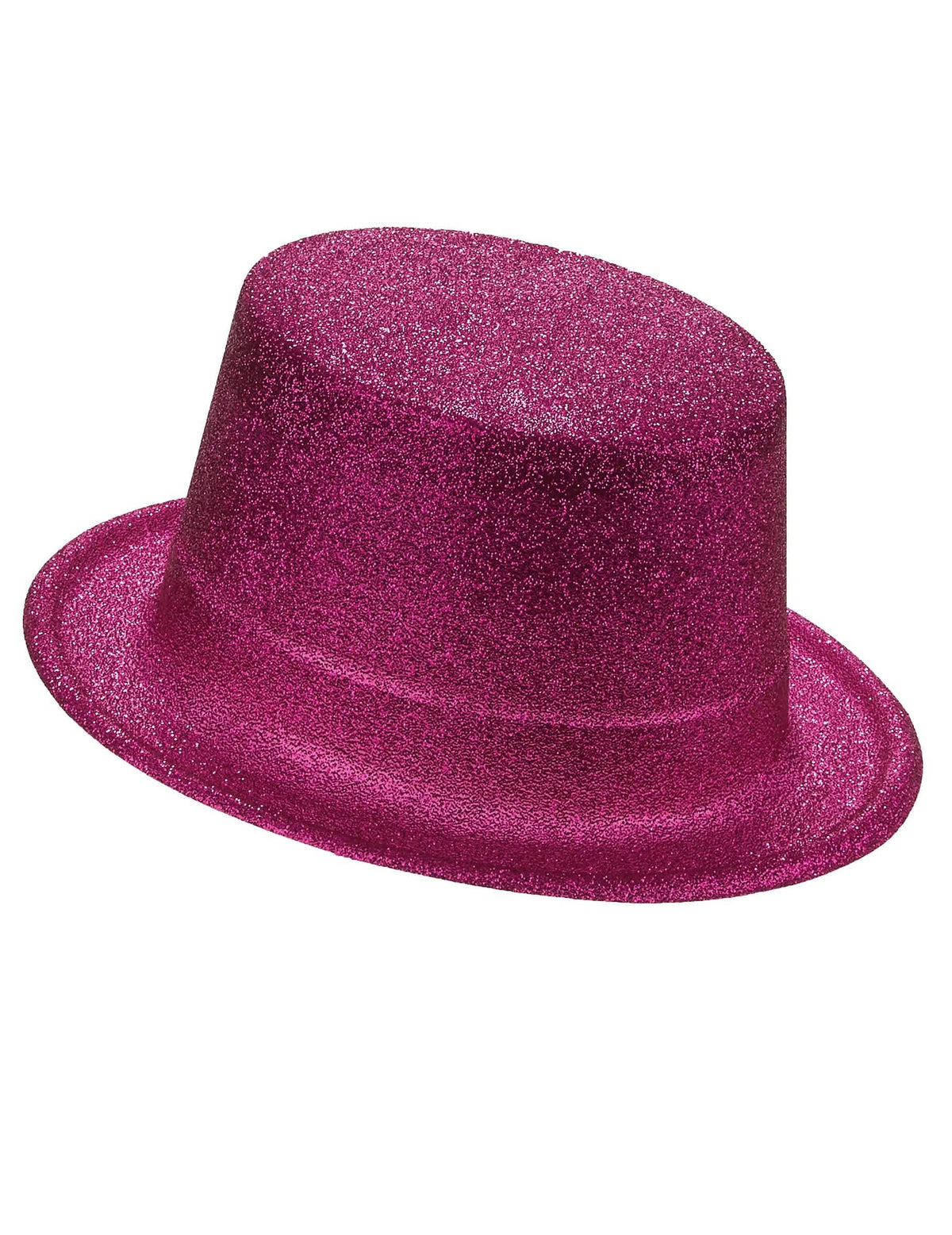 Aikuisten pinkillä glitterillä koristeltu silinterihattu
