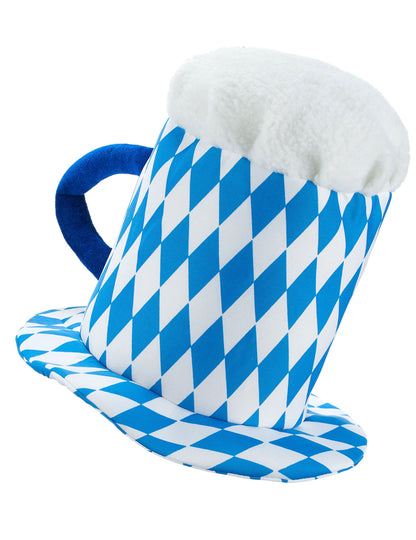 Vue de profil du chapeau pinte de bière