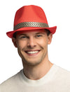 Borsalino-hattu disko punainen aikuiset