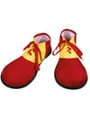 Chaussures de clown pour adulte rouges et jaunes