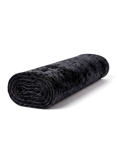 Musta kiiltävä samettiefekti-kaitaliina 28 cm x 3 m