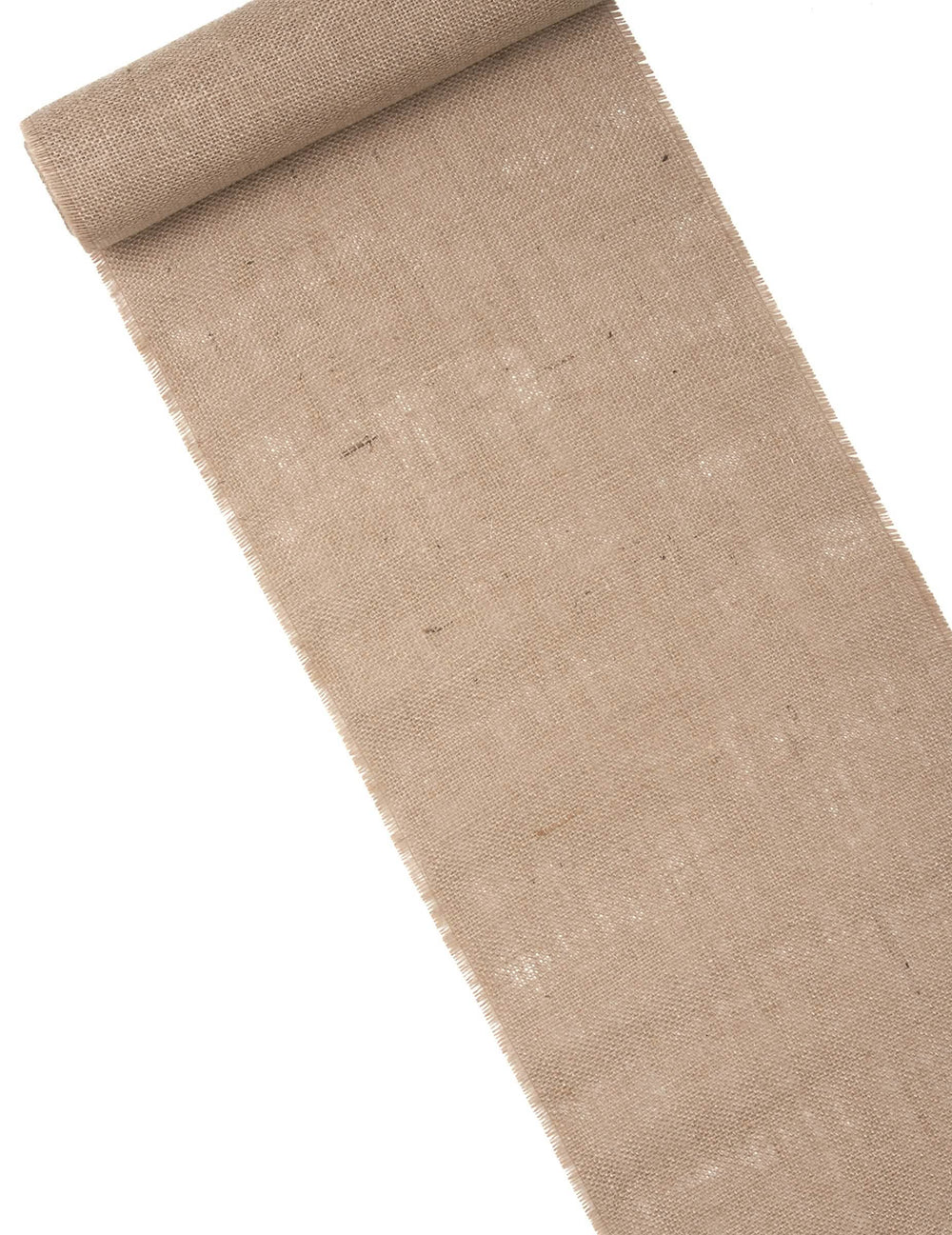 Chemin de table en toile de jute pour décoration de fête naturelle beige