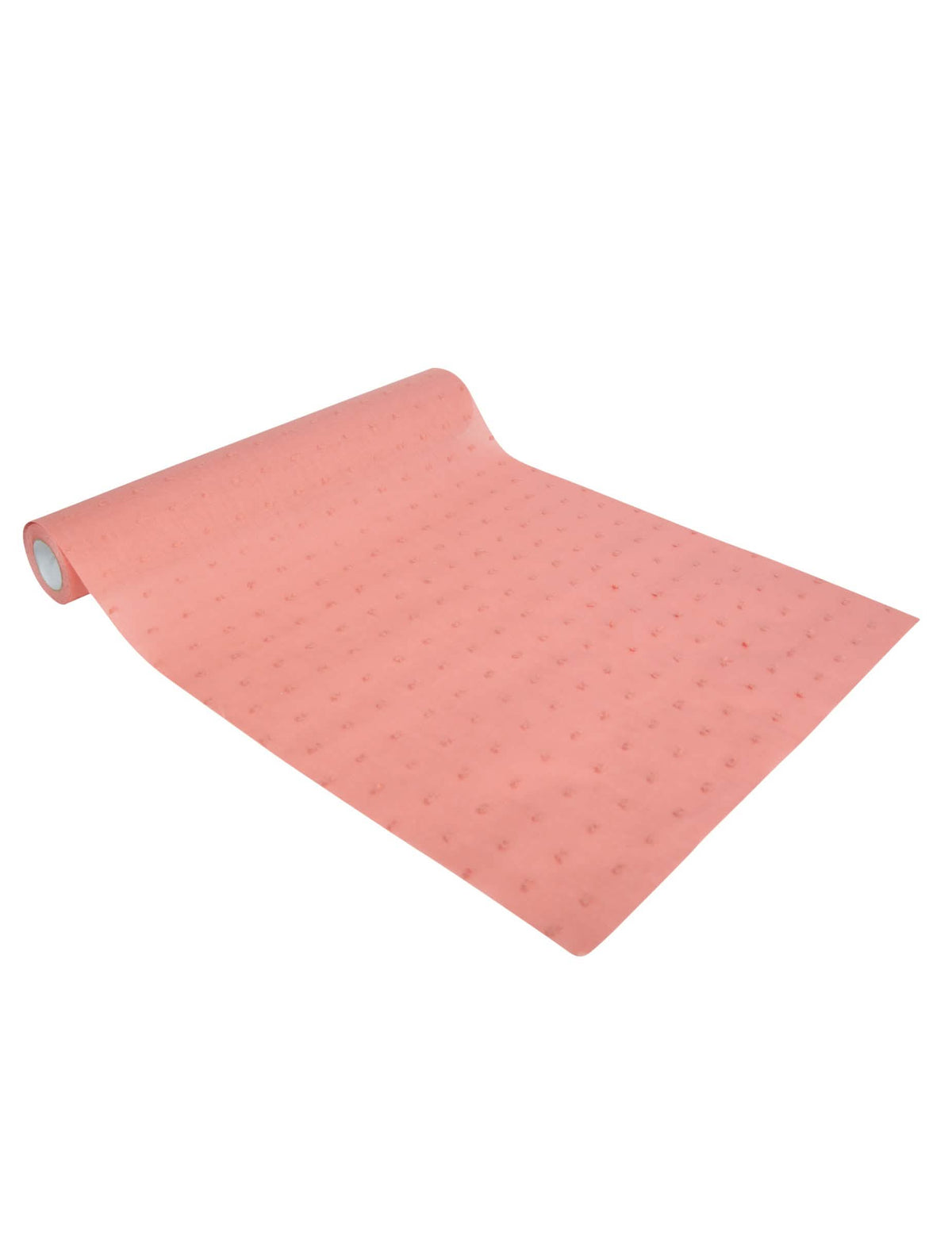 Chemin de table plumetis pour décoration vieux rose lavable et réutilisable