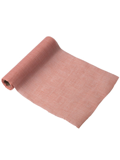 Vaaleanpunainen musliinipöytäliina 28 cm x 5 m häihin