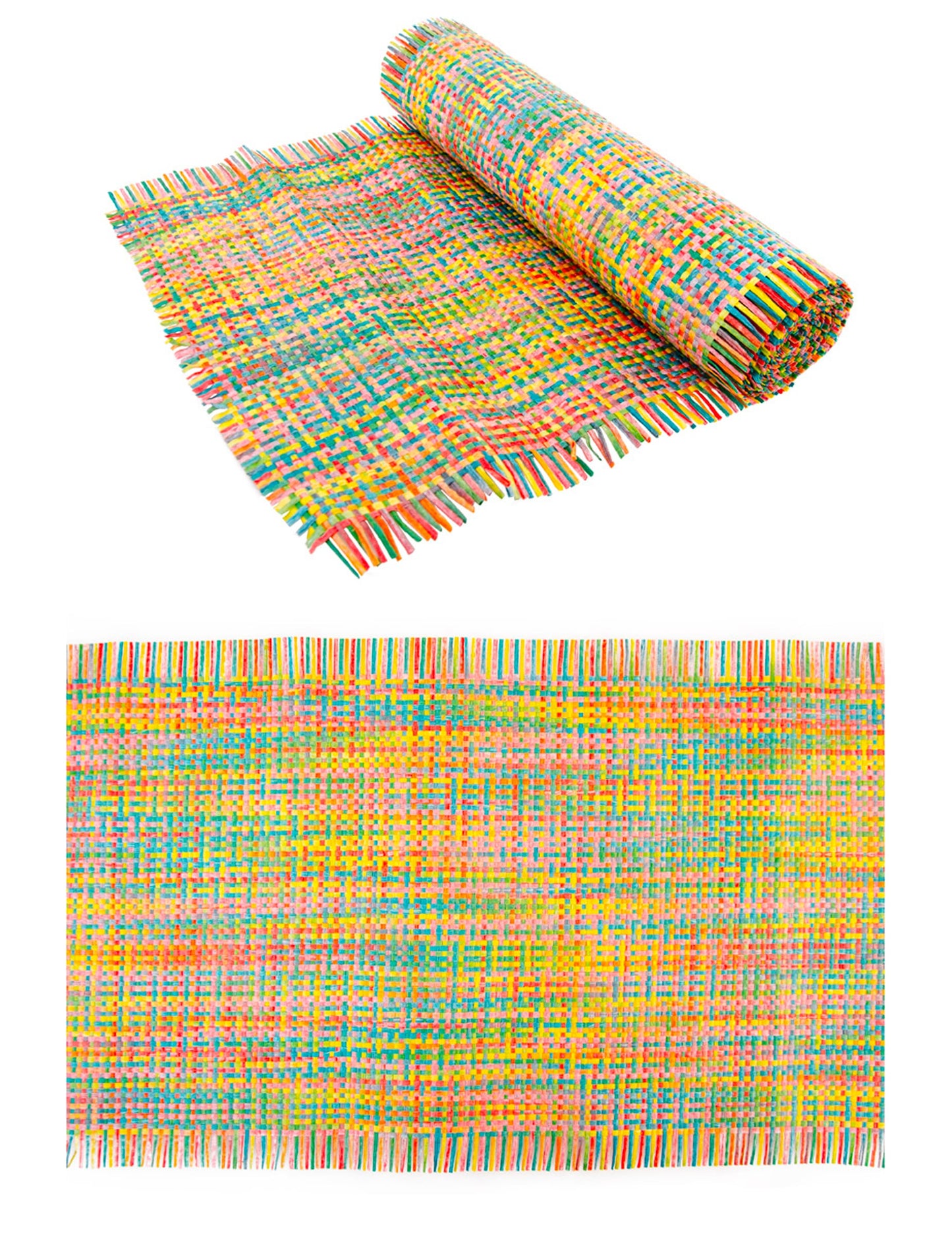 Chemin de table natte pour fête mexicaine multicolore