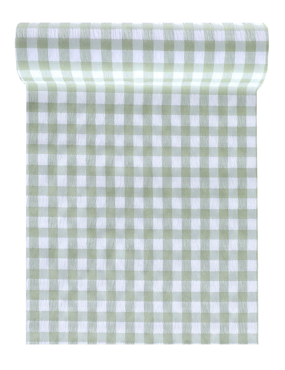 Chemin de table vichy menthe en polyester