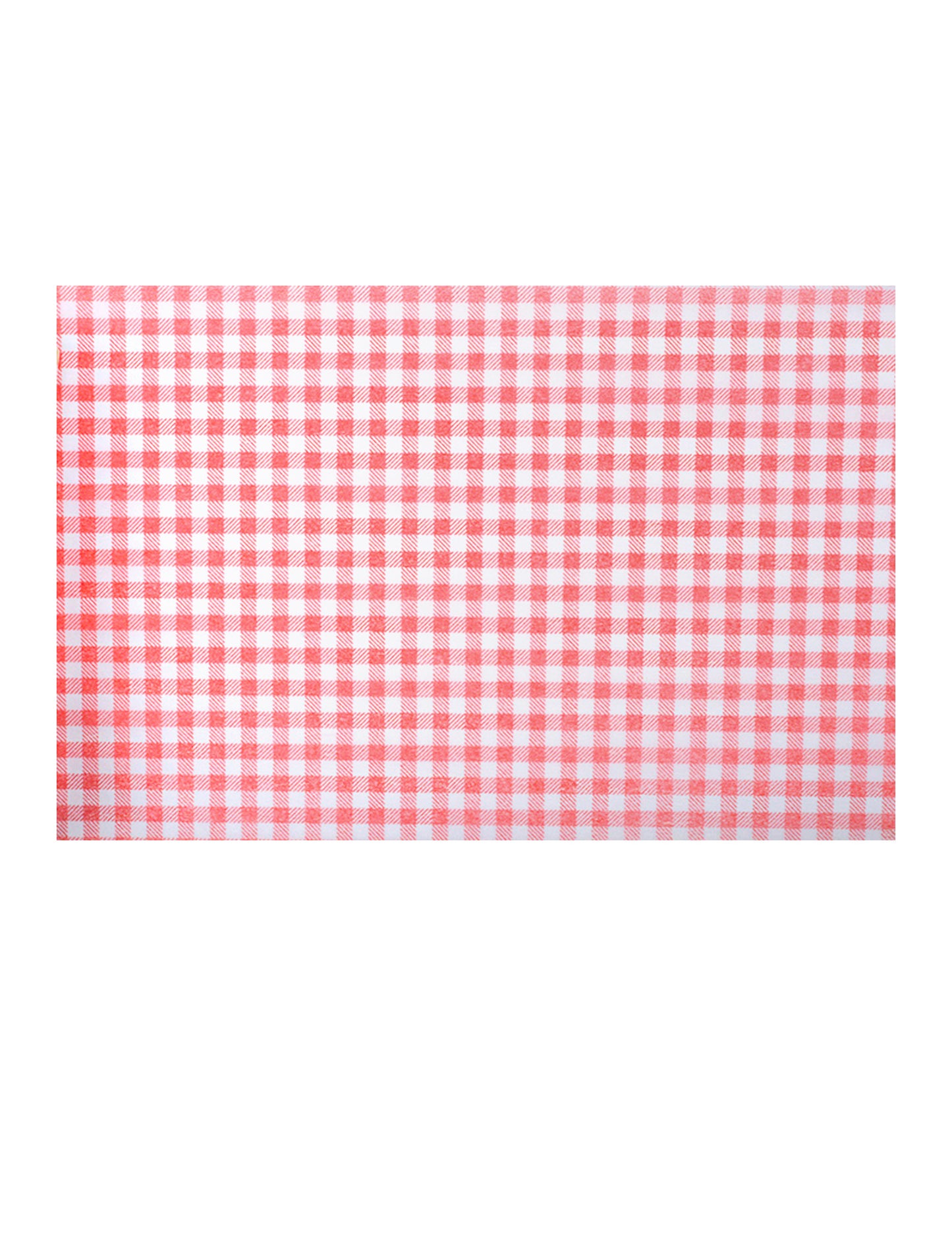 Chemin de table vichy retro pour décoration de fête rouge et blanc