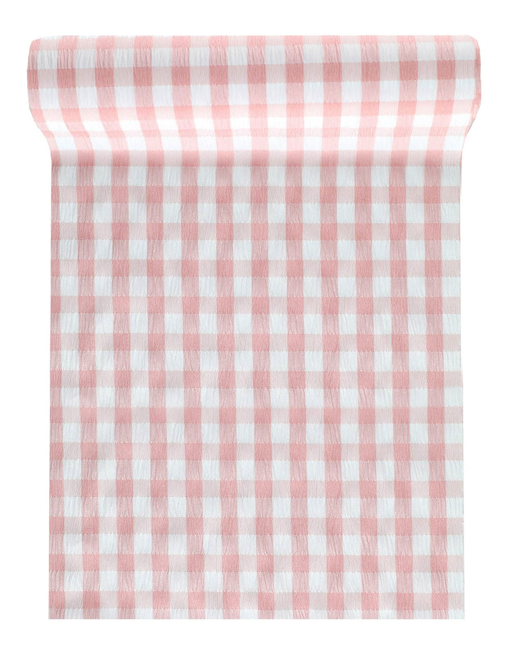 Chemin de table vichy guinguette rose