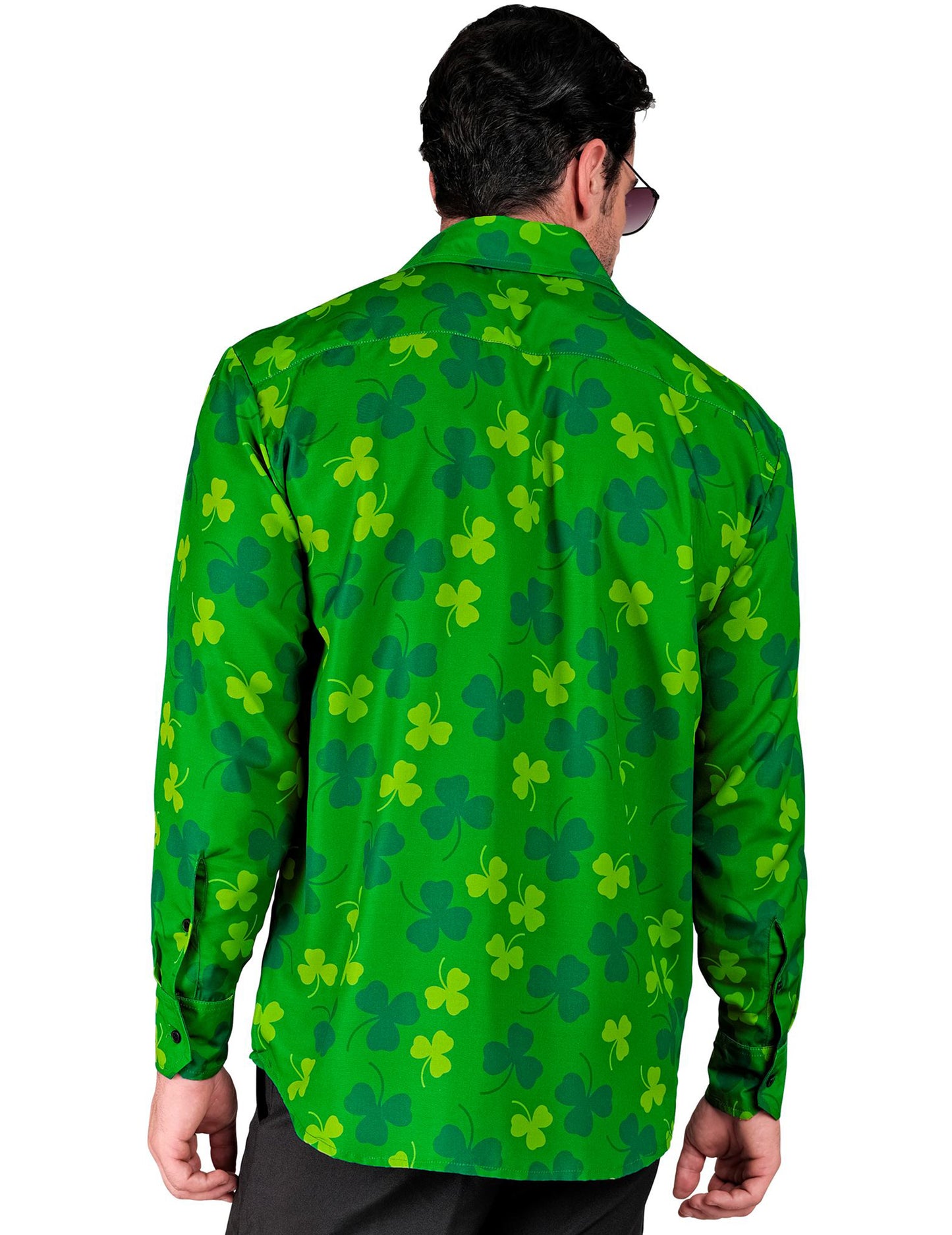 Miesten St. Patrick's Day Shamrock pitkähihainen paita