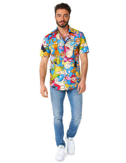 90-luvun Nickelodeon?-sarjakuvapaita Opposuit™ aikuiset