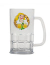 Chope de bière Fête de la bière pour adulte transparente avec illustration bavaroise