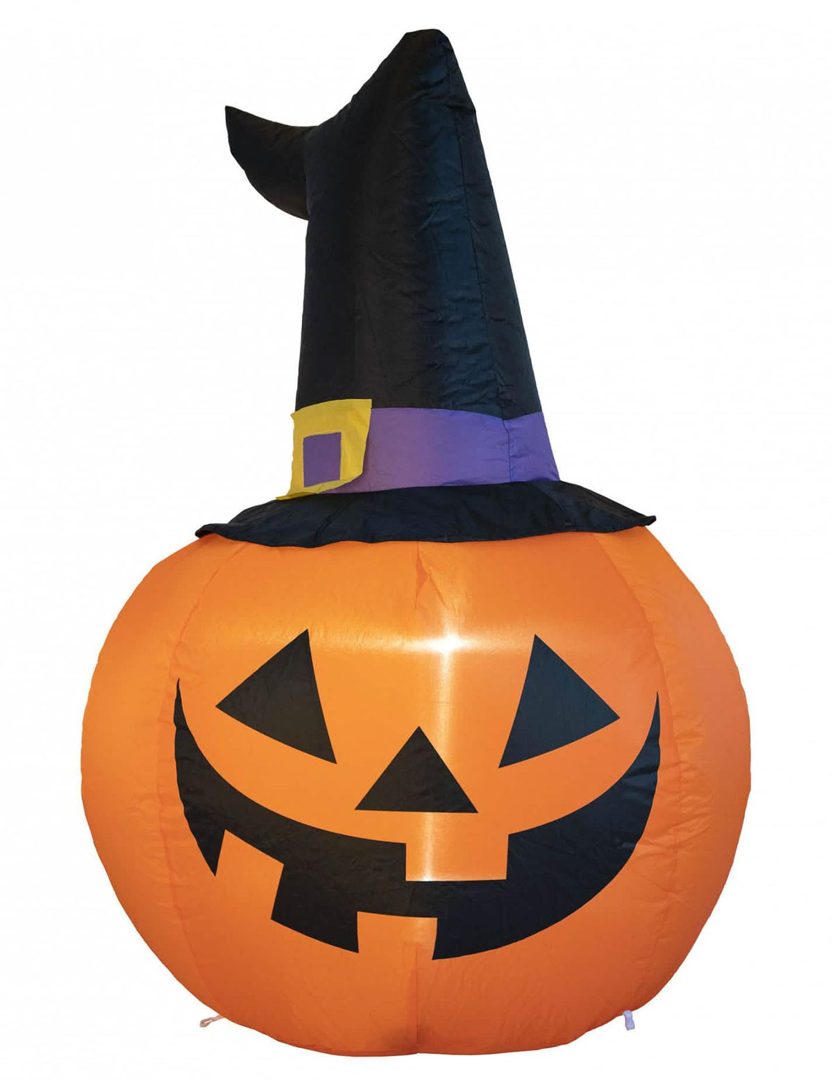 Vue de face de la citrouille gonflable lumineuse Halloween