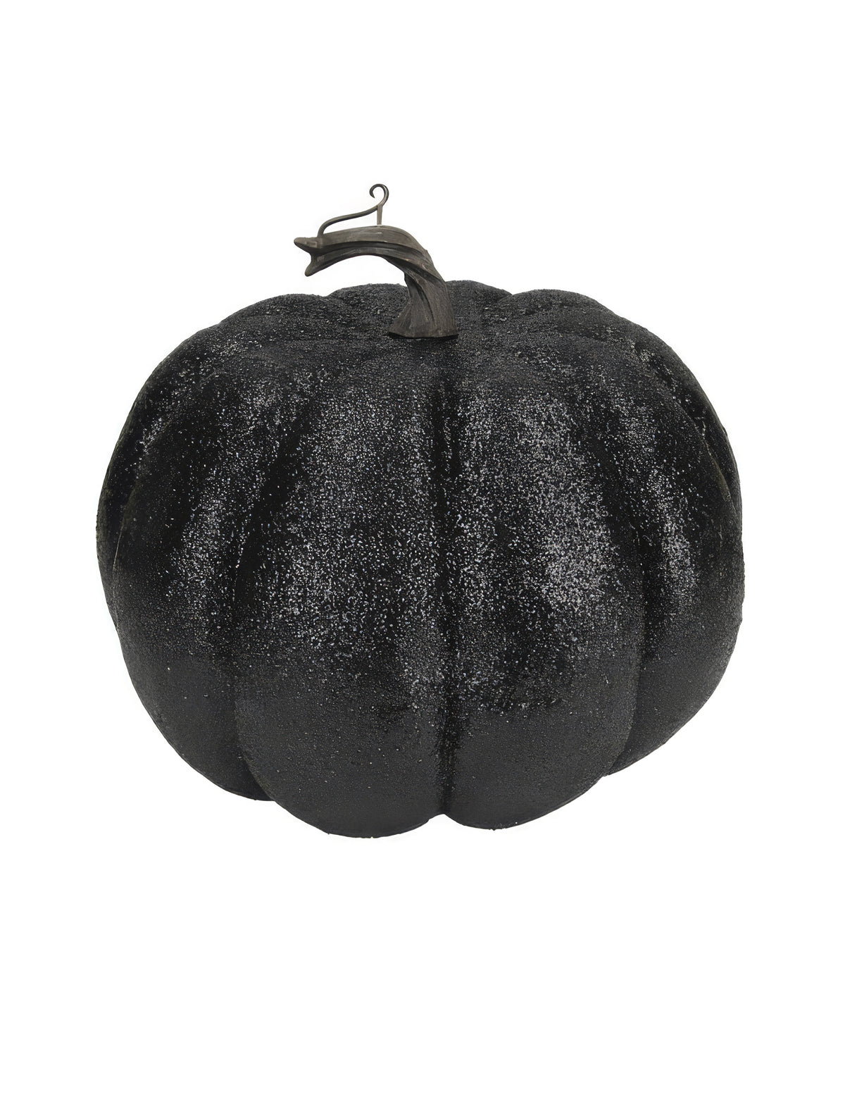 Musta kimalteleva kurpitsa 10 cm