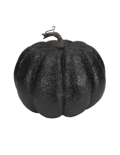 Musta kimalteleva kurpitsa 10 cm