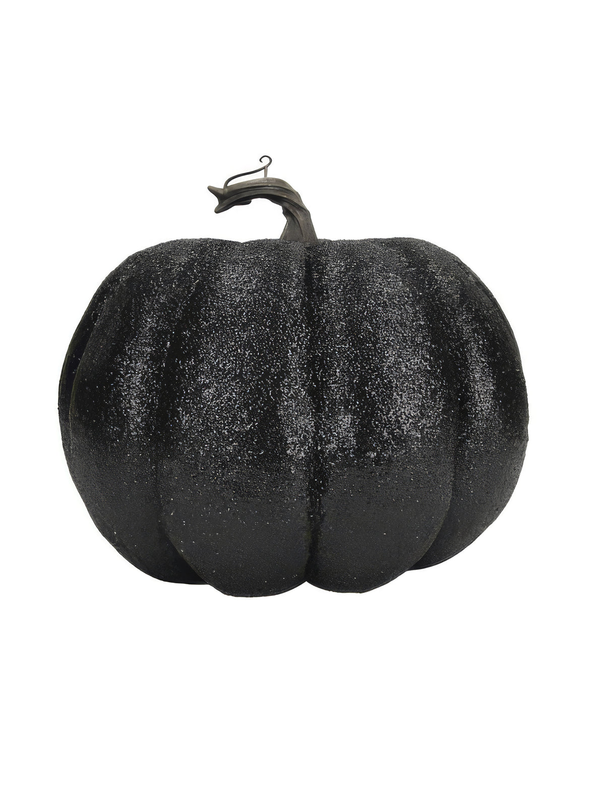 Musta kimalteleva kurpitsa 10 cm