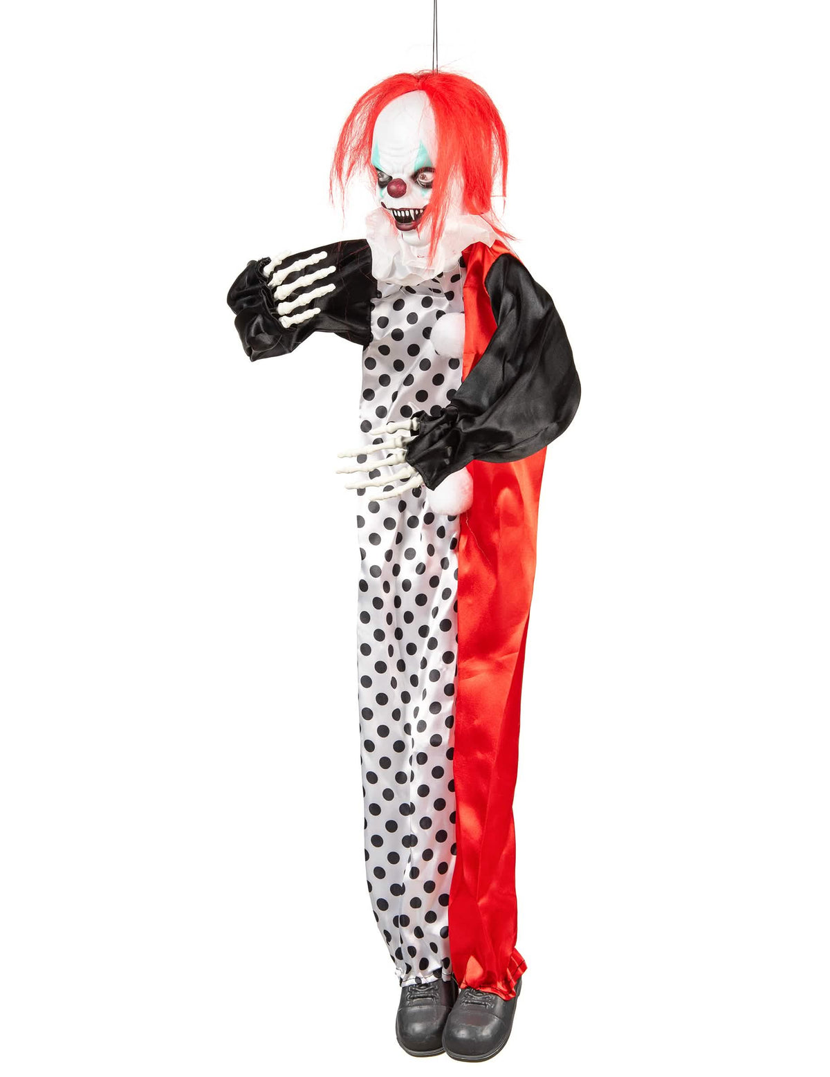 Etevästä murhaajaklovnista edestäpäin halloweenia varten