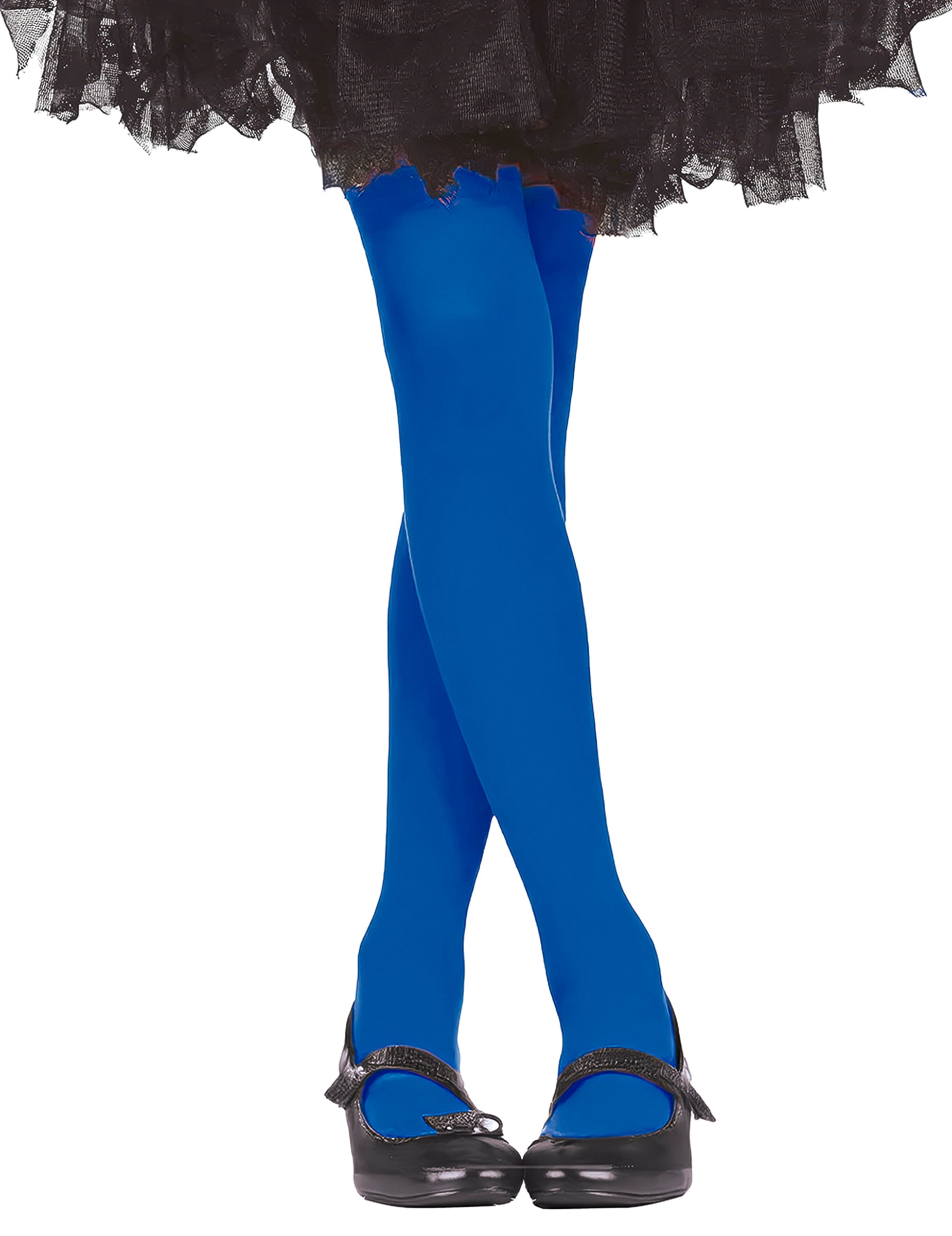 Collants opaques pour fille bleus