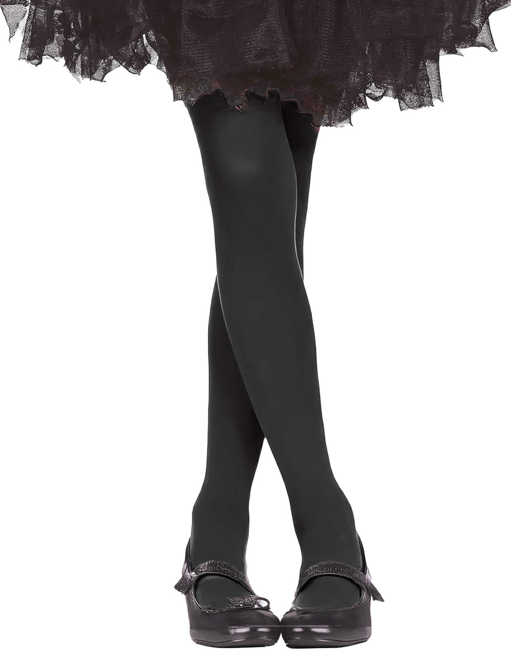 Collants pour enfant noir opaque