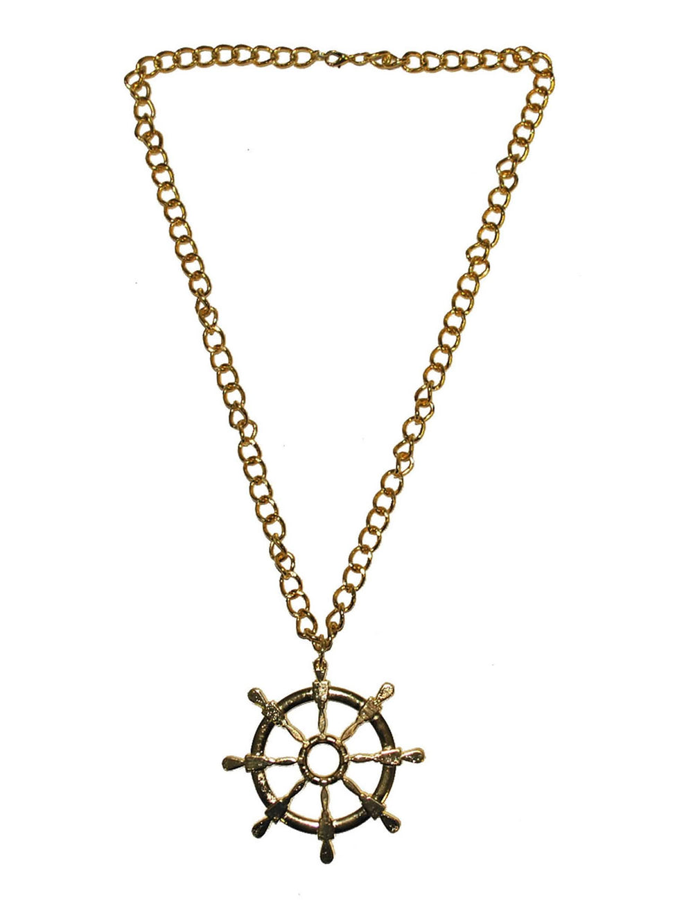 Collier gouvernail pour adulte doré