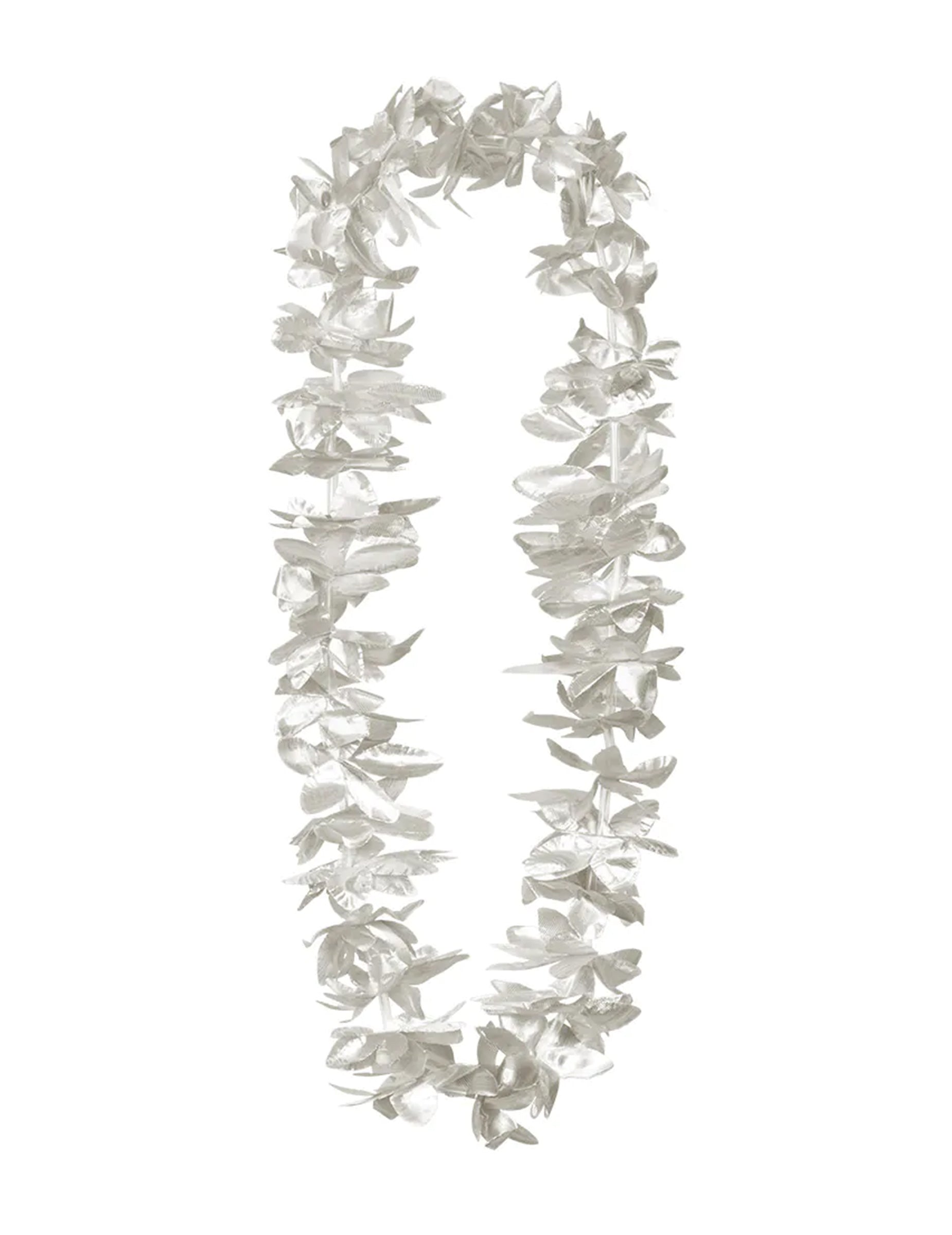 Vue d'ensemble du collier fleurs argentées
