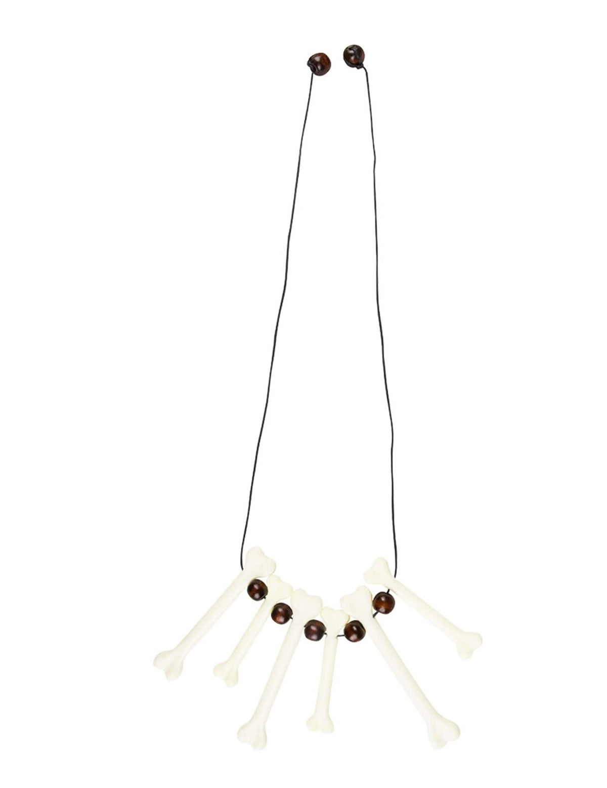 Vue d'ensemble du collier os homme des cavernes