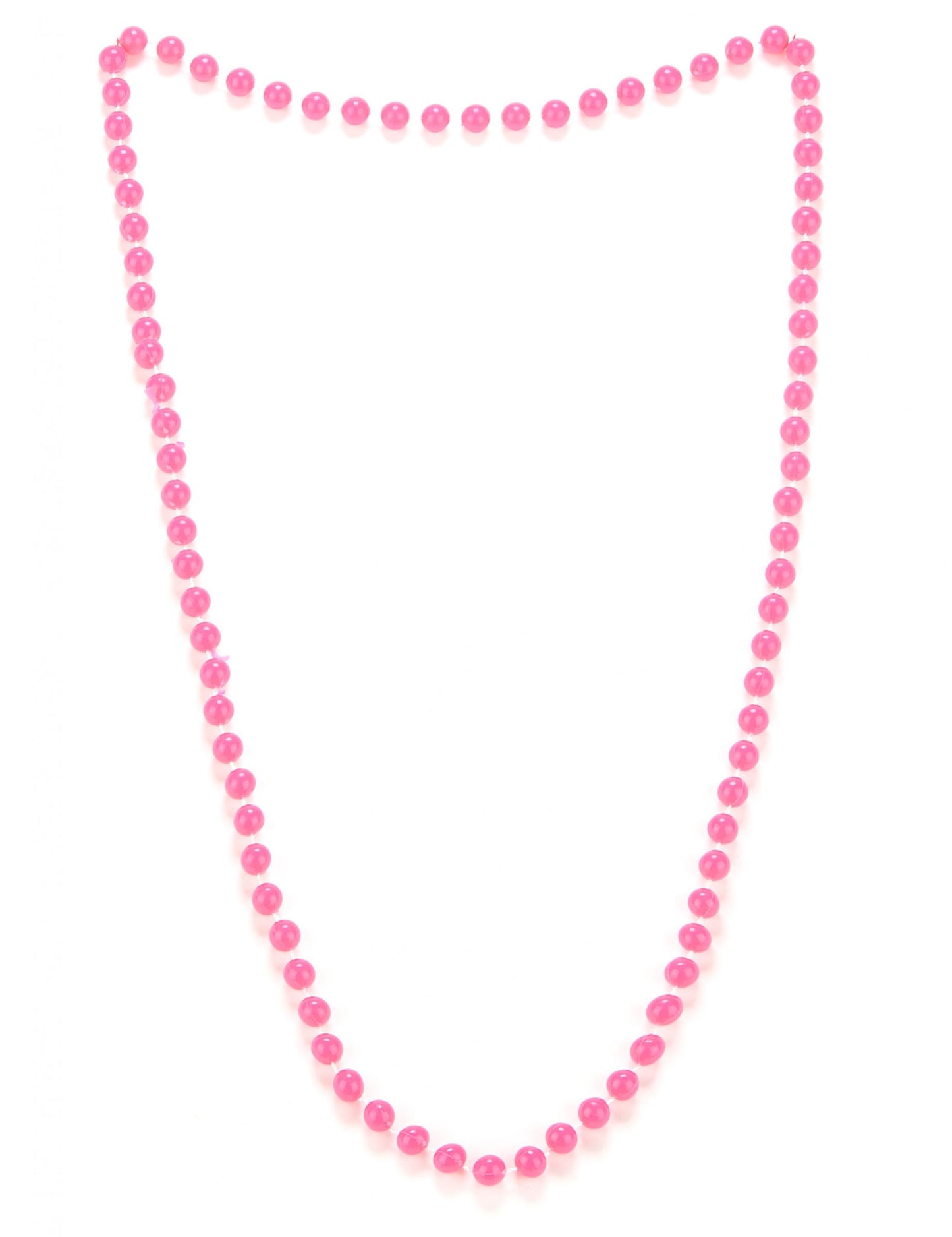 Collier de perles pour adulte rose